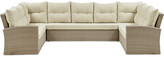 Thumbnail for your product : Alaterre Canaan All-Weather Wicker Outdoor Horseshoe Sectional Sofa With Cushions