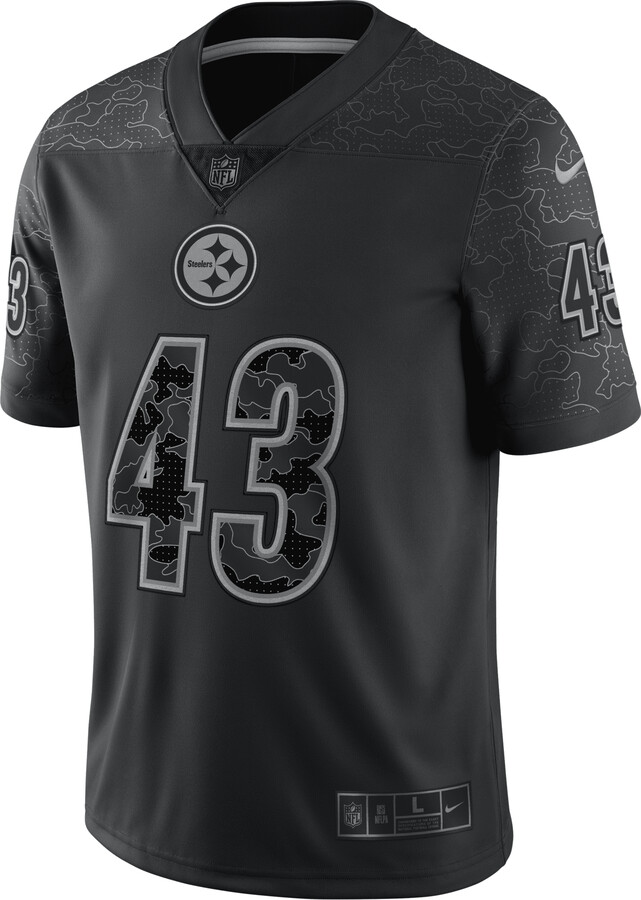 Nike Men's NFL Pittsburgh Steelers RFLCTV (Troy Polamalu) Fashion Football  Jersey in Black - ShopStyle Activewear Shirts