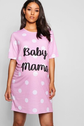 boohoo Maternity Baby Mama Nightgown