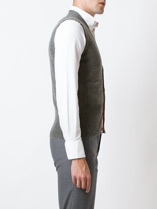 Thom Browne Sleeveless Buttoned Cardigan
