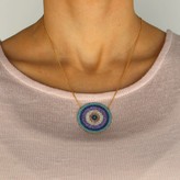 Thumbnail for your product : Gold Multicolor Round Disc Necklace