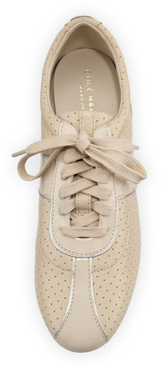Cole Haan Bria Grand Perforated Leather Sneaker, Sandshell