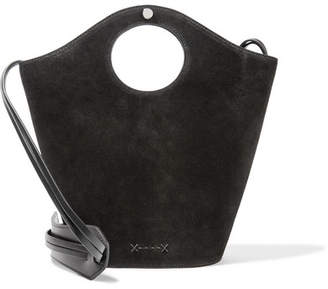 Elizabeth and James Market Small Leather And Suede Tote - Black