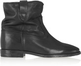 Thumbnail for your product : Isabel Marant Étoile Cluster leather concealed wedge ankle boots
