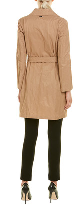 Cinzia Rocca Icons Crinkled Belted Trench Coat