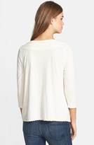 Thumbnail for your product : Lucky Brand Embroidered Boatneck Top