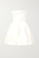 Thumbnail for your product : Alex Perry Elyse Strapless Silk-faille Mini Dress - White