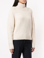 Thumbnail for your product : N°21 N°21 side button polo neck jumper
