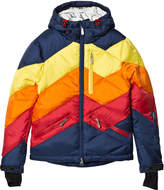 Thumbnail for your product : Perfect Moment Navy and Rainbow Chevron Superday II Ski Jacket