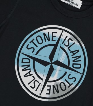 Stone Island Junior Logo cotton jersey T-shirt