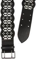 Thumbnail for your product : Alaia Laser-cut leather waist belt