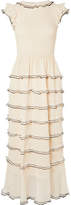 REDValentino - Tiered Cotton-blend Midi Dress - Cream