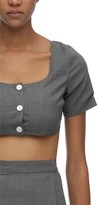 Thumbnail for your product : Maryam Nassir Zadeh Wool Blend Crop Top