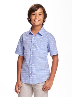 Old Navy Classic Printed Shirt for Boys