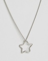 Thumbnail for your product : Pieces Livy Long Star Necklace