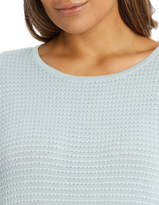 Thumbnail for your product : Must Have Circle Textured 3/4 Sleeve Jumper