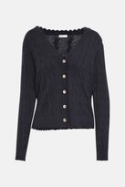 Thumbnail for your product : Minnie Rose Women's Cable Cardigan Navyedium