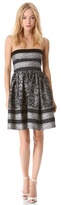 Thumbnail for your product : RED Valentino Lace Jacquard Taffeta Strapless Dress
