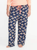 Thumbnail for your product : Old Navy Llama-Print Plus-Size Flannel Sleep Pants