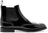 Thumbnail for your product : Church's Ketsby Met Studded Glossed-leather Chelsea Boots