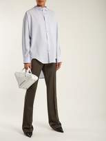Thumbnail for your product : Balenciaga Prince Of Wales-checked High-rise Trousers - Womens - Grey Multi
