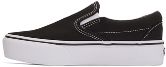 Vans Black Classic Slip-On Platform Sneakers