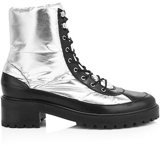 schutz silver boots