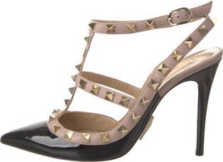 Valentino Garavani Atelier Caged Rockstud Rockstud Accents T-Strap Pumps