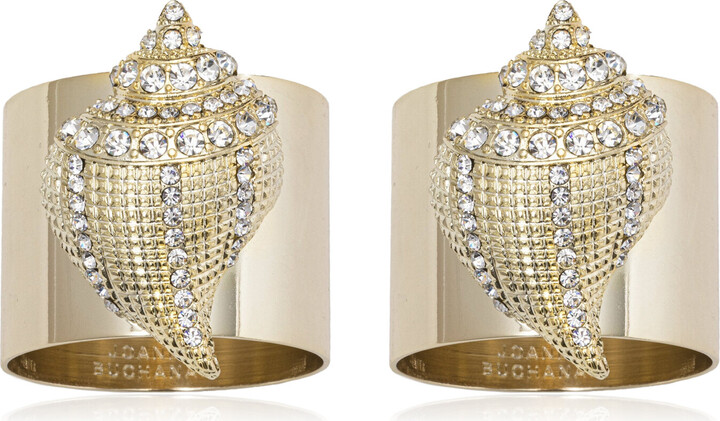 Joanna Buchanan of-Two Sparkle Shell Napkin RingsBuchanan
