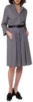 Thumbnail for your product : Akris Belted Check Cotton Dress