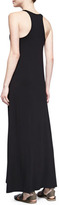 Thumbnail for your product : Vince Sleeveless V-Neck Jersey Maxi Dress, Black
