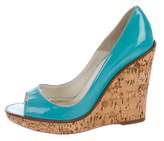 Thumbnail for your product : Brian Atwood Patent Leather Wedge Pumps