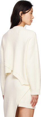 Feng Chen Wang Off-White Deconstructed Sweater
