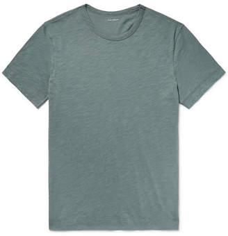 Club Monaco Slub Cotton-Jersey T-Shirt - Men - Gray green