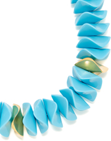 Thumbnail for your product : Kenneth Jay Lane Wavy Disc Necklace