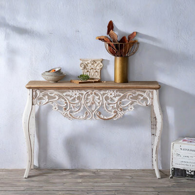 One Allium Way American Rustic Solid Wood Entry Console