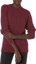 Thumbnail for your product : Amazon Essentials Women's Fisherman Cable Long-Sleeve Crewneck Sweater (Available in Plus Size)