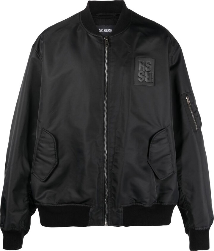 Raf Simons LogoPatch Bomber Jacket ShopStyle
