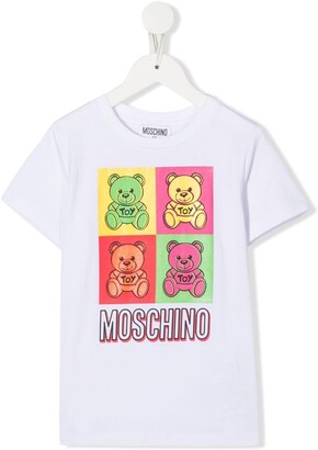 MOSCHINO BAMBINO teddy-bear print T-shirt