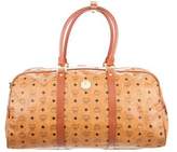 Thumbnail for your product : MCM Visetos Leather-Trimmed Weekender