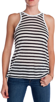 Thumbnail for your product : Alexander Wang T BY Stripe Rayon Linen Tank