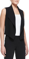 Thumbnail for your product : T Tahari Zora Cropped Chiffon-Back Vest