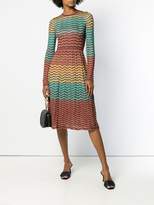 Thumbnail for your product : M Missoni lamé zig-zag flared dress