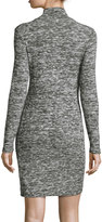 Thumbnail for your product : Splendid Space-Dye Mock-Neck Sweaterdress, Black