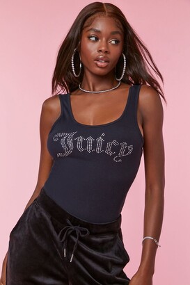 Forever 21 Women's Juicy Couture Tank Bodysuit in Black Small