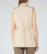 Thumbnail for your product : Reiss Auguste Bonded Suede Gilet