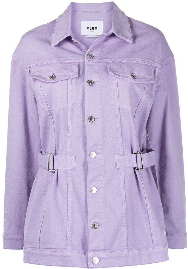 purple jean jackets