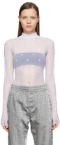 Thumbnail for your product : Givenchy White Transparent 4G Bodysuit