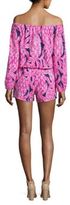 Thumbnail for your product : Lilly Pulitzer Lana Off-the-Shoulder Knit Romper