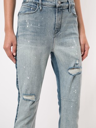 RtA Two-Tone Skinny Jeans